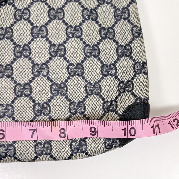 Vintage Gucci Logo Crossbody Bag Blue Small - Picture 11 of 16